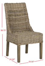 Load image into Gallery viewer, Suncoast Rattan Arm Chair (Set Of 2) Natural Unfinished #467HW
