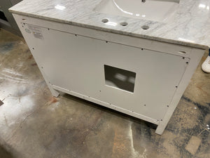 42" Single Sink Vanity White 3510RR-OB