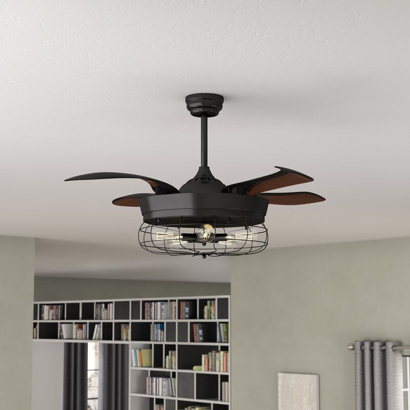 46” Benally 4 Blade Ceiling Fan with Remote #4683