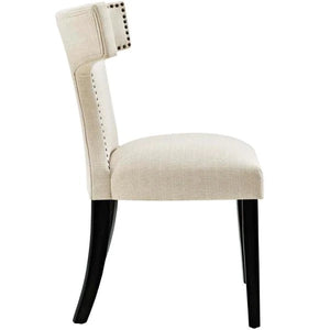 Curve Beige  Fabric Dining Chair 5083RR