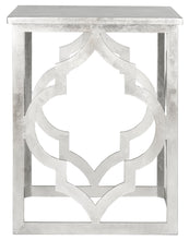 Load image into Gallery viewer, Milo Silver Leaf Trellis End Table #509HW
