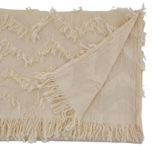 Load image into Gallery viewer, 72&quot; x 16&quot; Cotton Fringed Chevron Table Runner (ND146)
