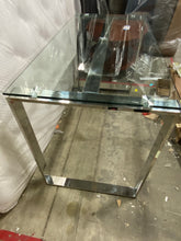Load image into Gallery viewer, Arciniega Glass Desk Chrome/ Clear
