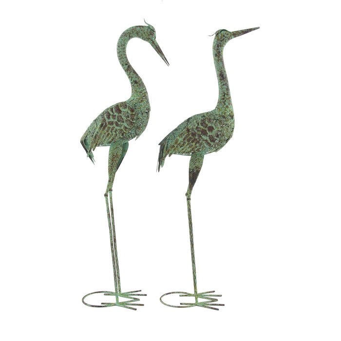 2 Piece Gast Crane Metal Figurine Set #53HW