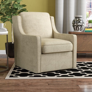 Vineland Swivel Armchair-Cream #4718