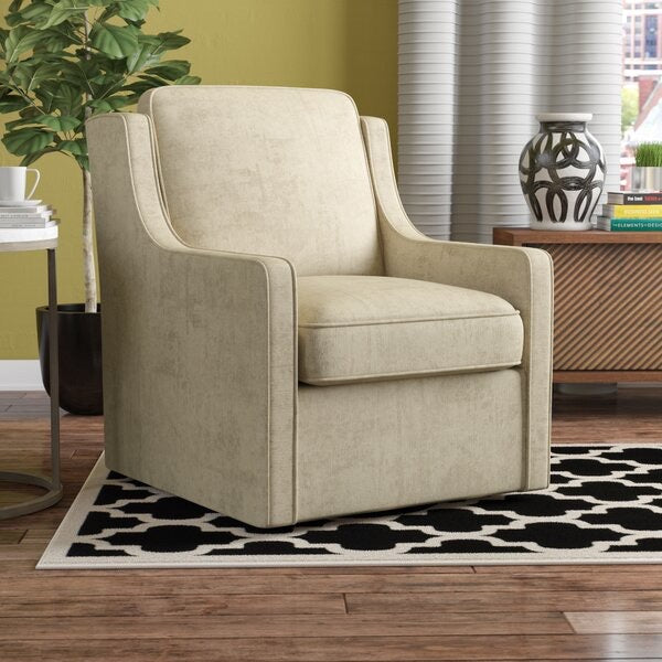 Vineland Swivel Armchair-Cream #4718