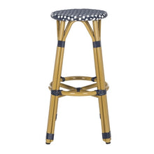 Load image into Gallery viewer, Kelsey Indoor-Outdoor Bar Stool in Navy/White Set of 2 #482HW - 2BOXES

