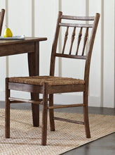 Load image into Gallery viewer, Riverbank Slat Back Side Chair in Light Brown #7HW
