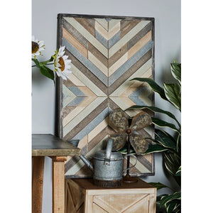 'Chevron' - Picture Frame Graphic Art Print on Wood #599HW