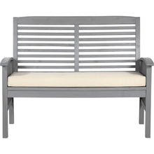 Load image into Gallery viewer, Boardwalk 48 in. Grey Wash Acacia Wood Outdoor Loveseat Bench AS IS(717)
