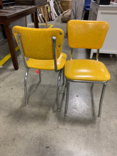 Load image into Gallery viewer, Yellow Retro Chairs set of 2
