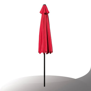Bradford 10' x 6.5' Rectangular Market Umbrella Red #276HW