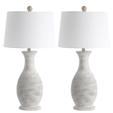Load image into Gallery viewer, Safavieh Lighting 30-inch Bentlee Grey LED Table Lamp (Set of 2) #442HW
