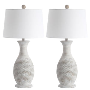 Safavieh Lighting 30-inch Bentlee Grey LED Table Lamp (Set of 2) #442HW