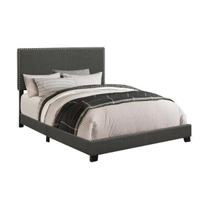 Amesbury Upholstered Standard Bed Charcoal Cali King(1286)