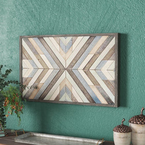'Chevron' - Picture Frame Graphic Art Print on Wood #599HW