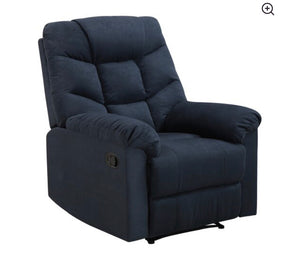 Gertrude Manual Recliner-Blue #3065