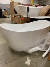 Load image into Gallery viewer, Woodbridge 59&quot;x 28&quot; Freestanding Soaking Bathtub AS IS(796)
