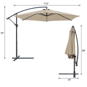 Phillipston 10' Cantilever Umbrella Beige(1146)