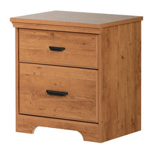 Load image into Gallery viewer, Versa 2 Drawer Nightstands Set of 2 Pine(840-2 boxes)
