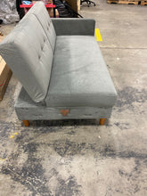 Load image into Gallery viewer, Hartford Storage Sectional Futon  in Gray Chenille (Chaise is Missing)  #2220HW - OUT OF BOX
