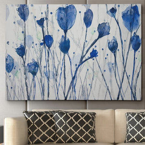 "Blue Day Garden" by Susan Jill Painting Print on Wrapped Canvas 32x48(1085)