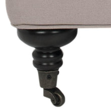 Load image into Gallery viewer, Chloe Taupe/Java Linen Club Arm Chair #492HW
