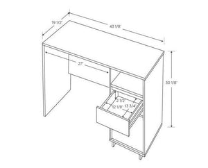 Storage Desk Espresso(303)
