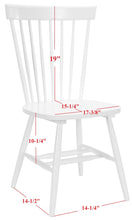 Load image into Gallery viewer, Riley White Wood Dining Chair (Set of 2) #769HW
