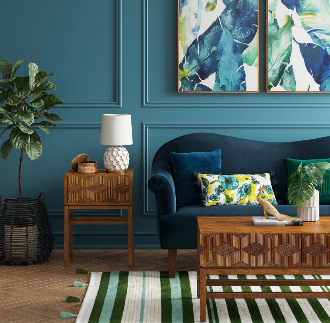 Tachuri Geometric Accent Table #3116