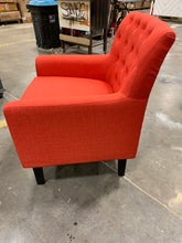 Load image into Gallery viewer, Tufted Accent Chair-Atomic Red
