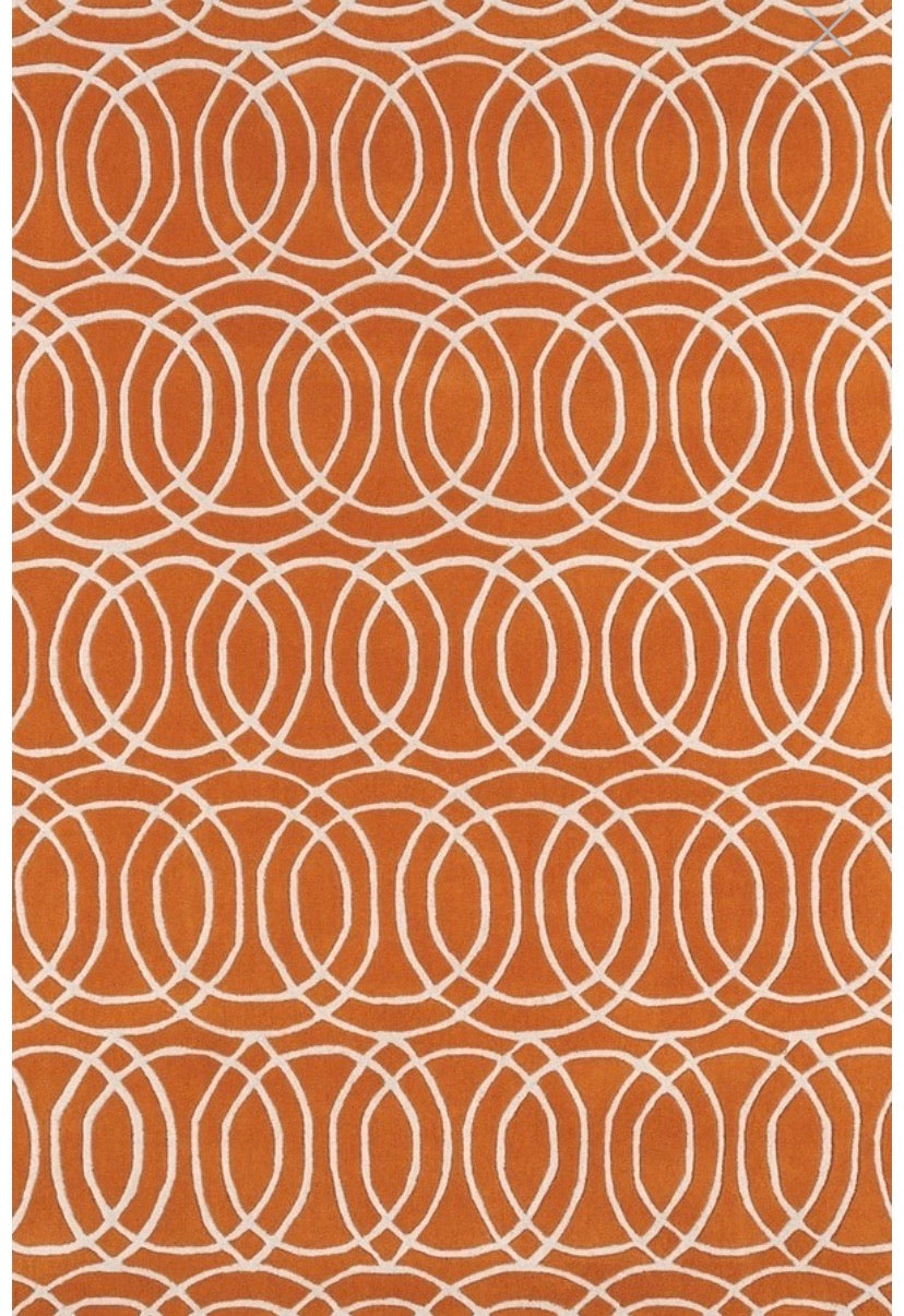 Revolution Orange 9’6” x 13’ Area Rug (1760)