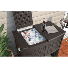 Load image into Gallery viewer, Suncast 85 Qt. Entertaining Cooler Station Brown(1521)
