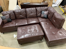 Load image into Gallery viewer, 3 piece Sectional Sofa Set with Ottoman
