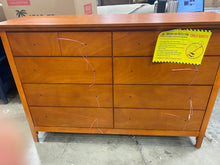 Load image into Gallery viewer, Sonja 8 Drawer Double Dresser Oak #1898HW - OUT OF BOX
