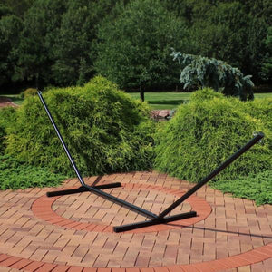 12 ft. Heavy-Duty Steel Beam Hammock Stand in Black(1516)