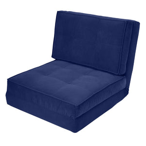 Broaddus 29.5" Convertible Chair Blue 660CE