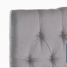 Load image into Gallery viewer, Axel Arctic Gray Queen Synthetic Upholstered Headboard #567HW
