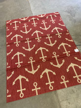 Load image into Gallery viewer, Paseo Maritime Anchors Red/Grain 5 ft. x 7 ft. Indoor/Outdoor Area Rug-Red #6NT
