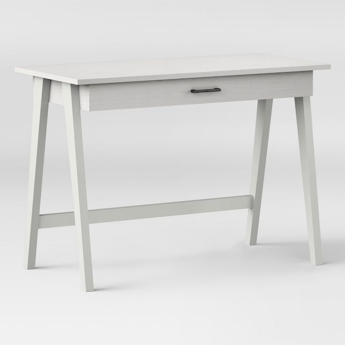 Paulo Wood Writing Desk with Drawers White(1349)