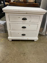 Load image into Gallery viewer, Willow Distressed White Nightstand
