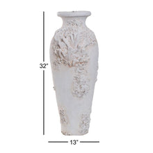 Load image into Gallery viewer, Zeigler Textural Coral Floor Vase White(1449)
