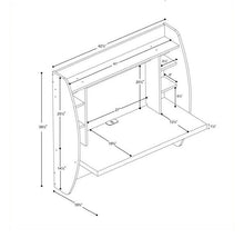 Load image into Gallery viewer, Prepac Floating Computer Desk with Storage - Black - #95CE

