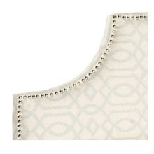 Load image into Gallery viewer, Hallmar Classic Elegant Off-White Upholstered King Headboard (2237HW)
