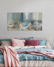 Load image into Gallery viewer, ‘Dark Pond Reflections Abstract’ by Sanjay Patel Painting Print On Wrapped Canvas #31HW
