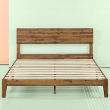 Load image into Gallery viewer, Julia 10 in. Queen Wood Platform Bed with Headboard #694HW
