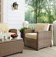 Load image into Gallery viewer, Crosley Bradenton Outdoor Wicker Arm Chair-*AS IS* (missing cushions) #170-NT
