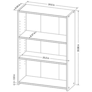 3 Shelf Bookcase White(562)