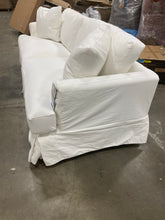Load image into Gallery viewer, Clausen 93&quot; Recessed Arms Sofa Classic Bleach White
