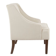 Load image into Gallery viewer, Classic Solid Swoop Arm Accent Chair Cream(1344)
